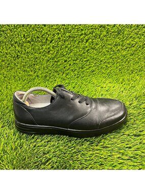 Alegria Flexer MOQ Mens Size 8 Black Walking Moc Toe Leather Shoes Sneakers